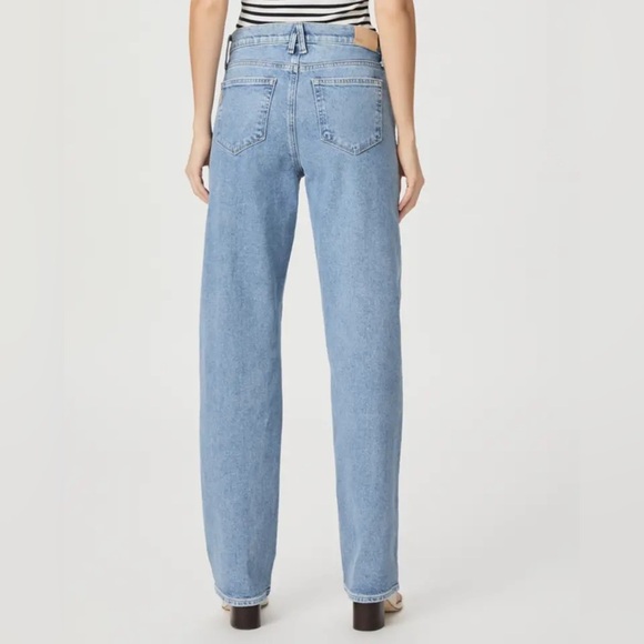 PAIGE Serena Boyfriend Straight Leg Jean Leela Distressed Denim Women’s Size 28 - Picture 2 of 13